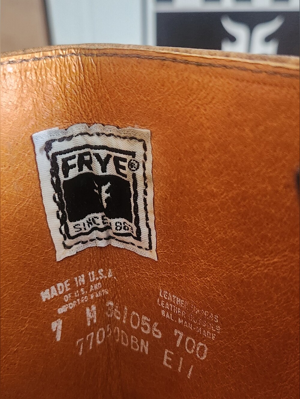 FRYE Campus Boot USA Vintage marble Brown Leather Ladies Festival Boho Western 7 - Picture 9 of 12